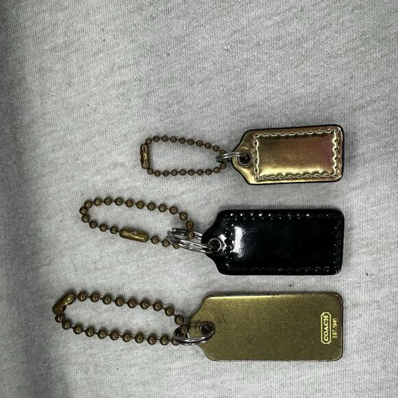 Lot Of 3 Coach Replacement Hang Tags & Charms - Picture 3 of 10